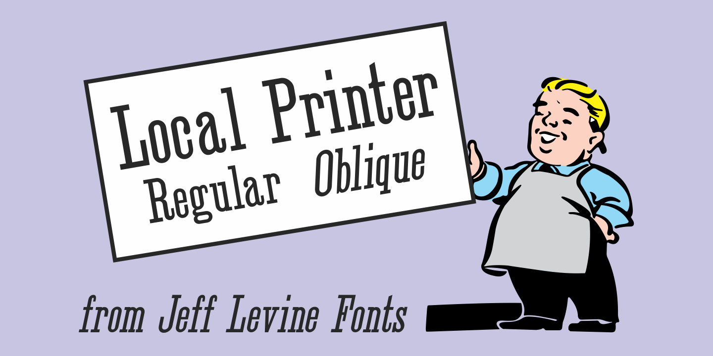 Schriftart Local Printer JNL